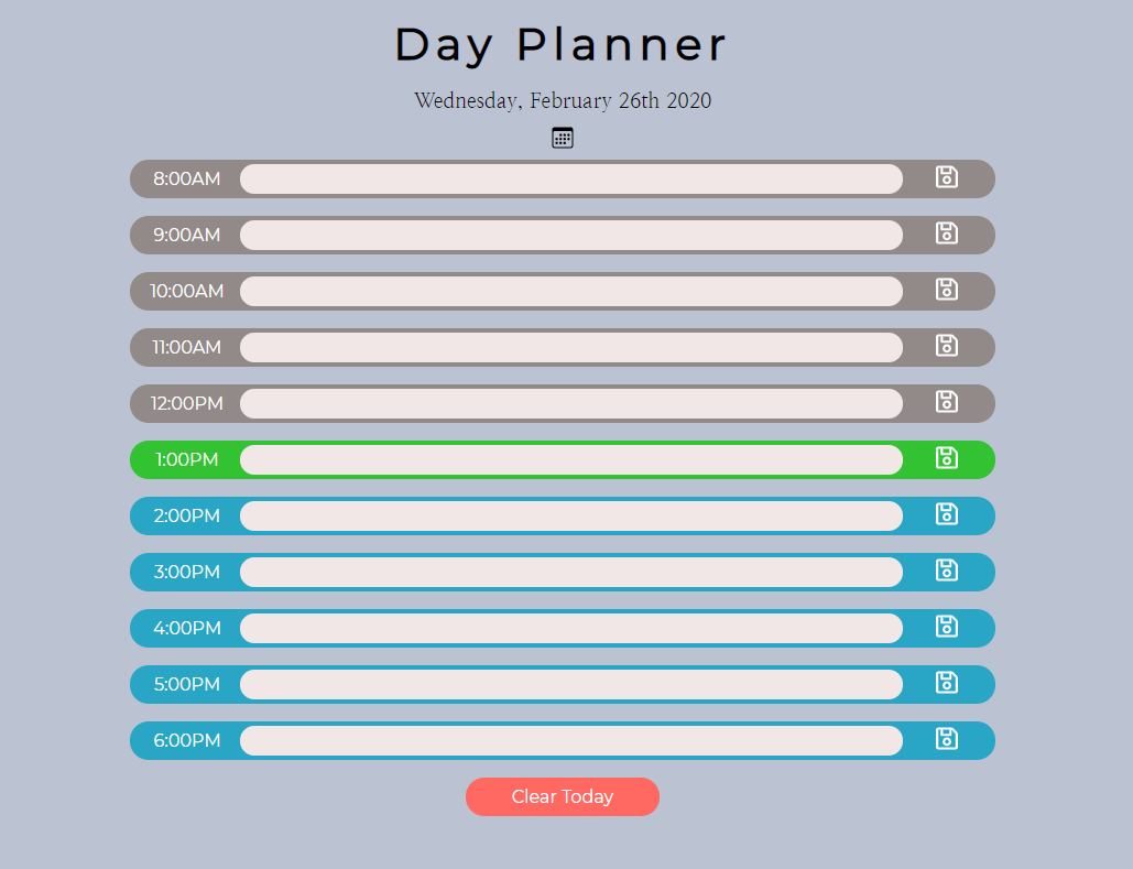 day planner project image